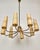 Chandelier in Brass with Fiber Glass Shades by Rupert Nikoll, Austria, 1962 For Sale - Image 3 of 15