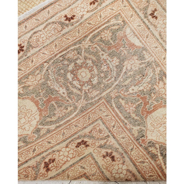 Antique Tabriz Carpet, Hadji Jalili Persian Rug, Earth Tones, Ivory, Terracotta For Sale - Image 16 of 18