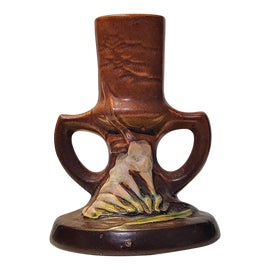 Example of Roseville Pottery Candlestick Holders and Votive Holders