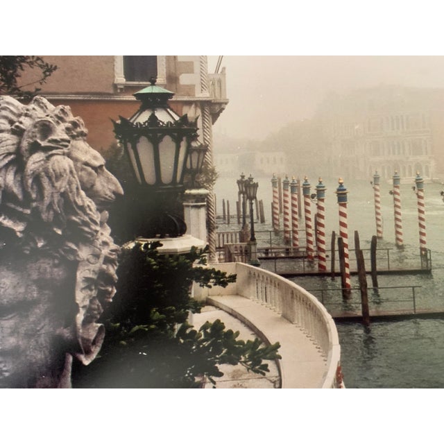 1990s "Grand Canal Lion in Fog" Contemporary Plein Art Photo Print by Louise Weinberg For Sale - Image 5 of 8