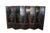 Chinoiserie Vintage Chinoiserie Black Lacquer 8 Panel Folding Screen Room Divider 144" For Sale - Image 3 of 18