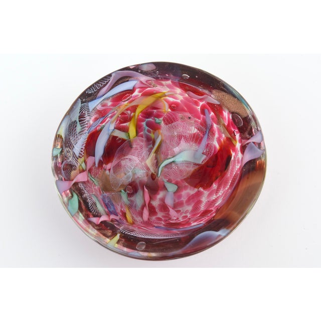 Glass Vintage Murano Tutti Fruitti Bowl Glass by Avem, Italy, 1960's For Sale - Image 7 of 9