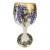Stunning Antique Belleek Willets Gilded Hand Painted Chalice For Sale