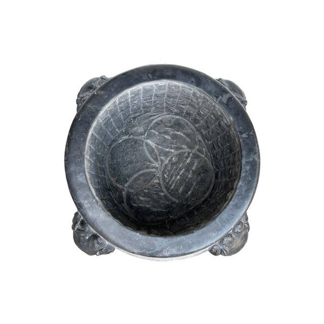 Gray Chinese Gray Stone Planter For Sale - Image 8 of 10