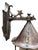 1930s One of 3 Storybook Outdoor Lanterns With Silver Mica Shade For Sale In Los Angeles - Image 6 of 7