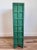 Folk Art Antique Tramp Art Green Painted Pyramid Carved Étagère Display Cabinet For Sale - Image 3 of 16