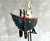 Large Vintage Kinetic Boat Nautical Balancing Sculpture in Metal, 1950s For Sale - Image 9 of 15