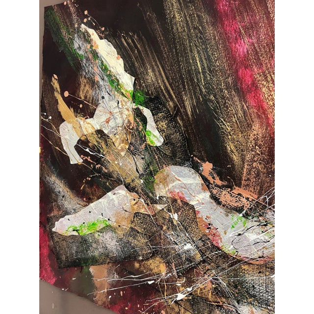 Paper Stephen Kaye Signed Abstract Expressionism Contemporary Mixed Media 347/950 For Sale - Image 7 of 12