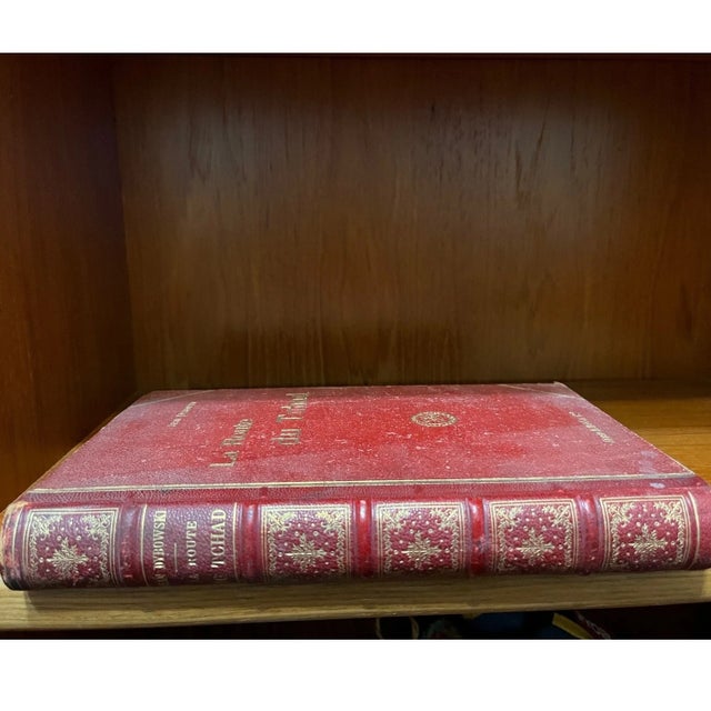 French 1893 La Route du Tchad Jean Dybowski First Edition Gilt Edges French Antique For Sale - Image 3 of 6