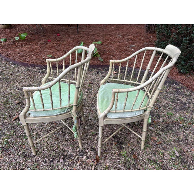 Baker Furniture Company 1960s Pair of Baker Chairs For Sale - Image 4 of 11