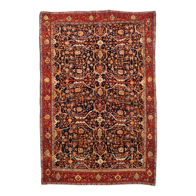 Antique Farahan Sarouk Rug 4'2'' x 6'7'' For Sale