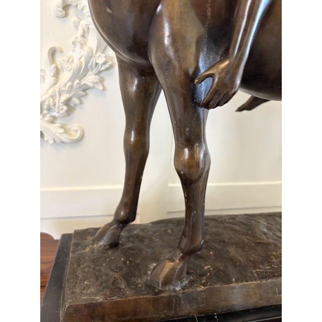 Brown Large Antique Bronze Study Figurine, 1880 For Sale - Image 8 of 18