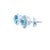 Tiffany and Co. Tiffany & Co. Platinum Soleste Aquamarine & Diamond Earrings 1.22ct 6.28g, Pair For Sale - Image 4 of 9