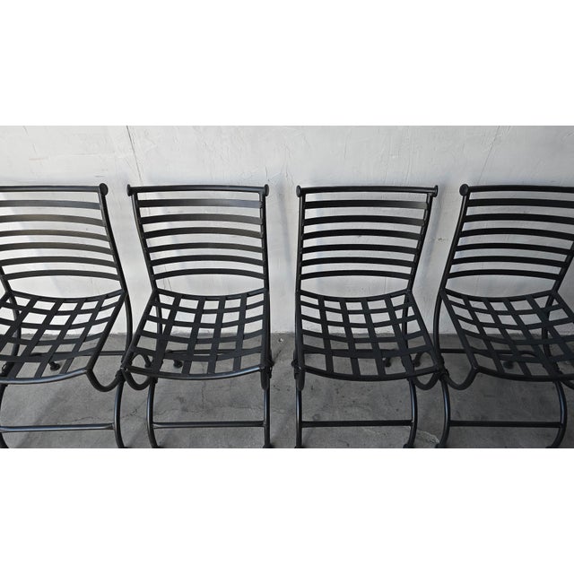 1960s Vintage Iron Garden Dining Chairs - 4 Available For Sale In Las Vegas - Image 6 of 14