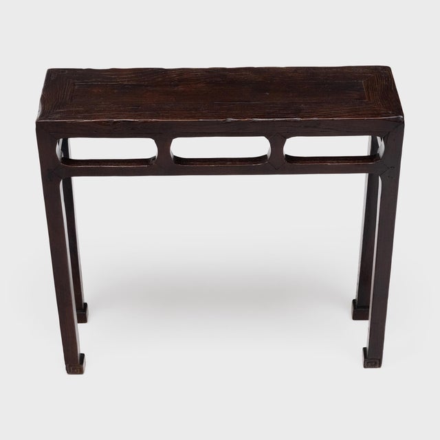 Narrow Chinese Prosperity Table, C. 1875 For Sale - Image 4 of 5