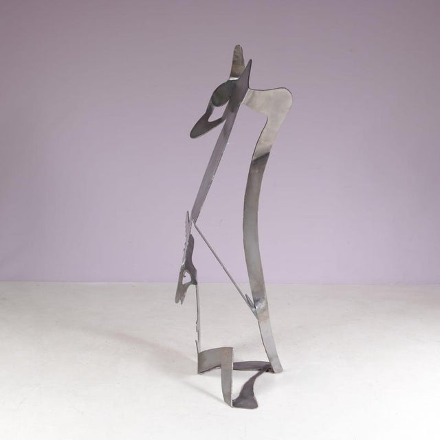 Guido Hafner, Mensch Mit Mensch (Human with Human), 1990s, Metal For Sale - Image 6 of 16