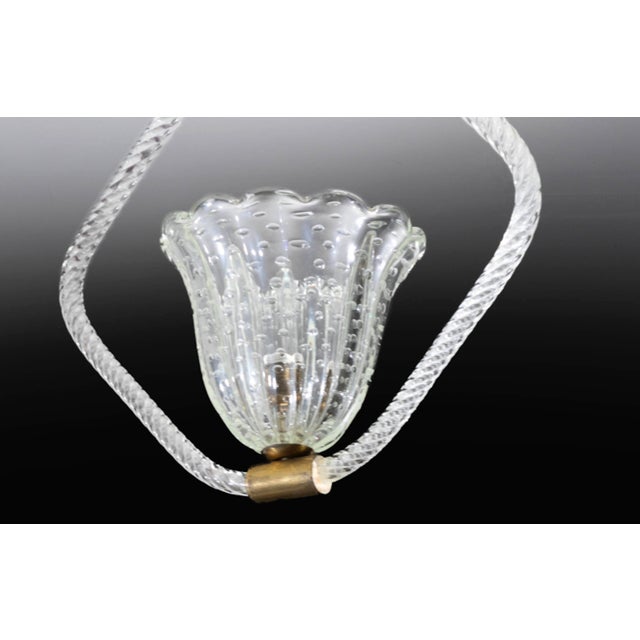 Vintage Pendant Lamp from Barovier & Toso, 1940s, in Good conditions. Designed 1920 to 1949 This piece is attributed to...