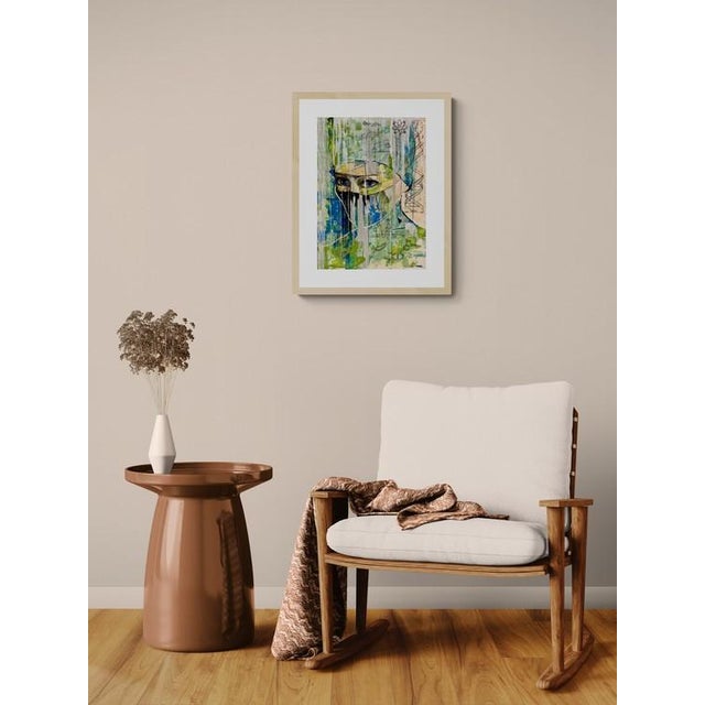 Original "The Biology of Care" by Fatima Erkenova Acrylic on Paper 2025 Coa Uk For Sale - Image 12 of 13