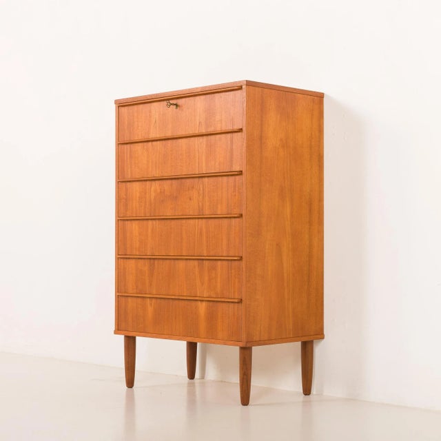 Mid-Century Danish Teak Chest of Drawers, 1960s For Sale - Image 12 of 13