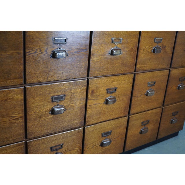 Large French Oak Apothecary Cabinet, 1930s For Sale - Image 17 of 18