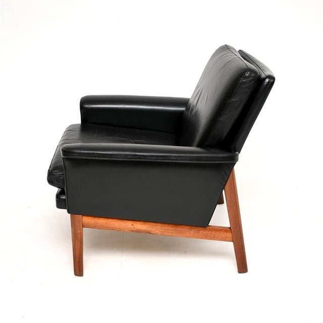 Vintage Danish Leather Armchair by Finn Juhl for France & Søn, 1960s For Sale - Image 6 of 13