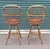 Vintage Pair Windsor Swivel Stools For Sale - Image 4 of 9