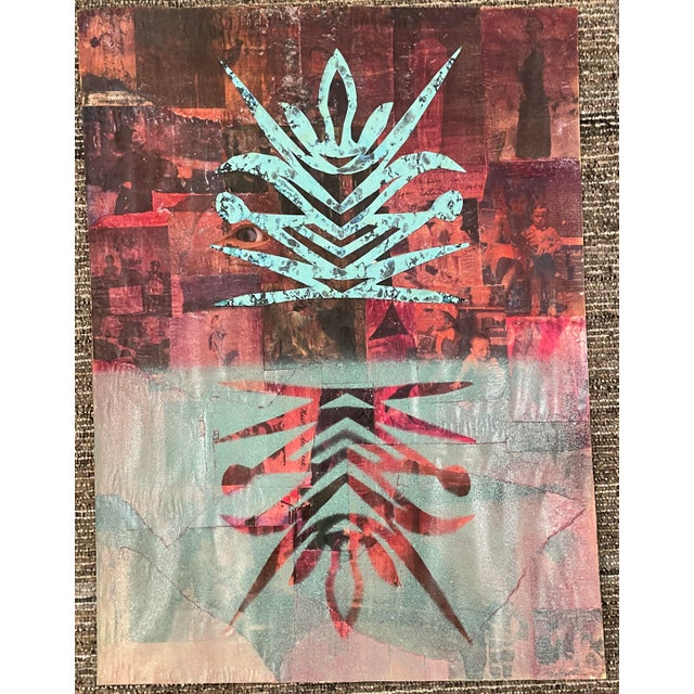 1980s 1980s Randy Ballano Mixed Media Collage For Sale - Image 5 of 5