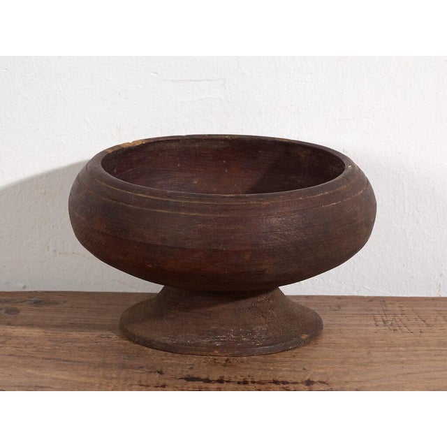 Small Antique Wooden Bowl For Sale - Image 5 of 6