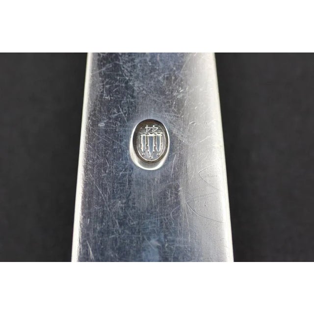 Lotus Cutlery in Silver 830, 1940s, Set of 24 For Sale - Image 4 of 13