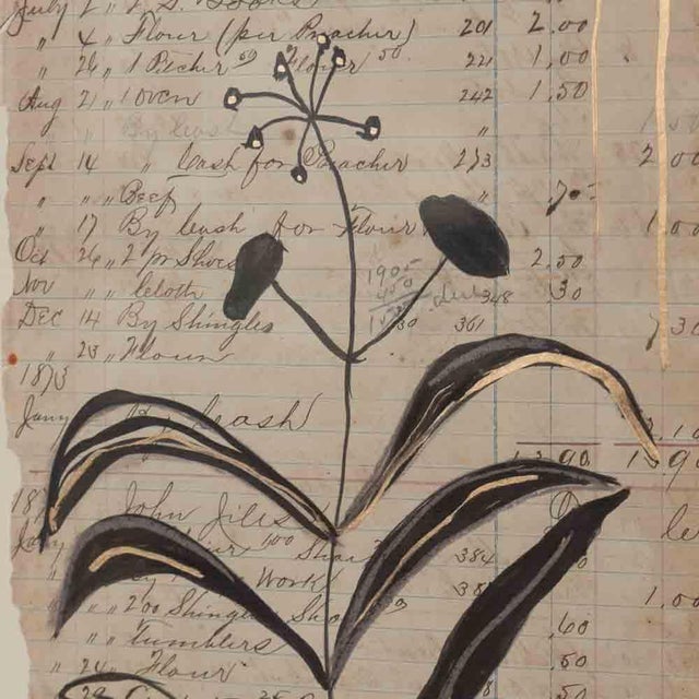 2020s Feuilles Drawing by Afsoon Thayer For Sale - Image 5 of 9