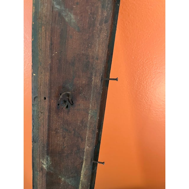 Antique Ornate Gesso Victorian Wood Picture Frame With a Floral Motif 22.5”x26.5” For Sale In Atlanta - Image 6 of 11