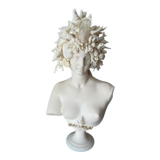 Contemporary Medium Shell Encrusted Diana Bust For Sale