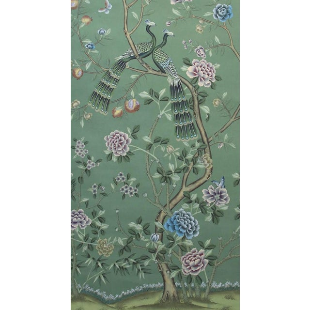 36“*96"/Panel, 18th-Century Style Chinoiserie Scenic Wallpaper - 10-Panel Panoramic Set (Sold Per Panel) For Sale - Image 9 of 10