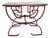 Vintage Mid-Century Art Deco Greek Key Wrought Iron & Tile Top Accent Table For Sale