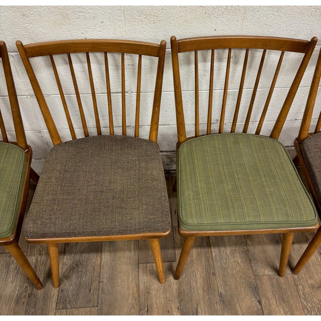 Mid 20th Century Vintage Mid Century Modern MCM Conant Ball Style Dining Side Chairs - Set of 5 For Sale - Image 5 of 13