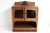 Gorgeous Dutch antique Amsterdam School style tea cabinet. Striking Dutch Art Deco design from the 1920s. The blonde oak...