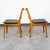 Wood Mid Century Modern Dining Chairs Set 5 Cane Vintage Black Oak Wood Vintage MCM For Sale - Image 7 of 10