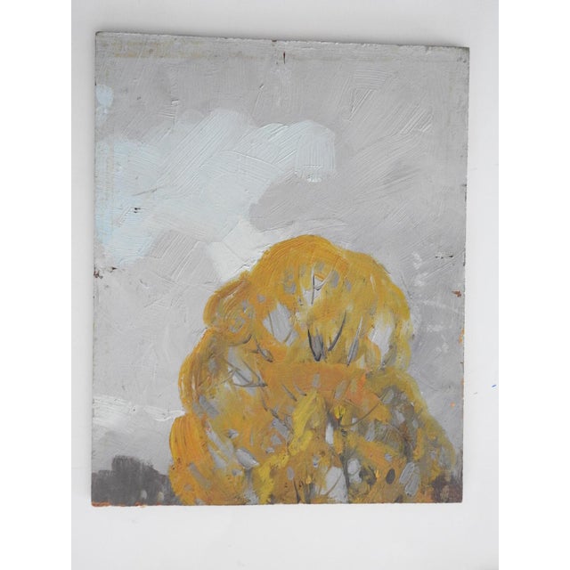 Rustic Mid 20th Century Dwight Clay Holmes Impressionist Fall Landscape Painting For Sale - Image 3 of 4