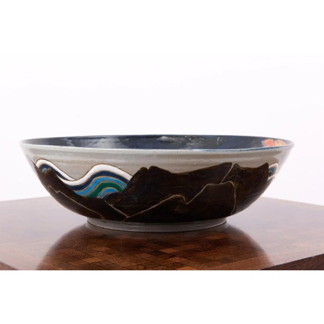 Hand-Painted Ceramic Bowl, Japan, 2016 For Sale - Image 4 of 8