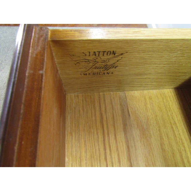 Statton Solid Cherry Dresser For Sale - Image 9 of 11