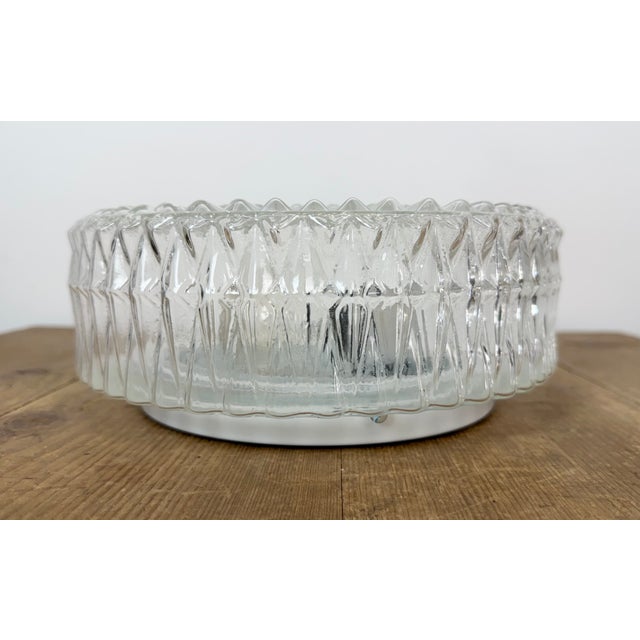 1980s Vintage Glass Wall Light, 1970s For Sale - Image 5 of 17