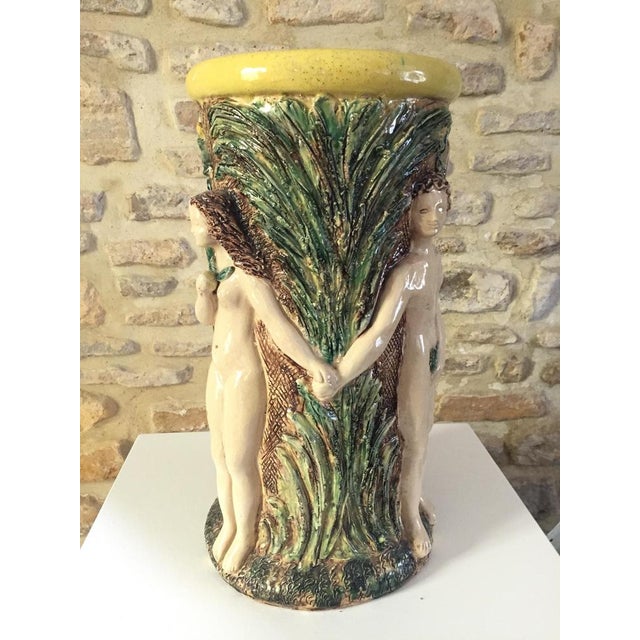 Beige Ceramic Vase by Denise Picard, 1950s For Sale - Image 8 of 18