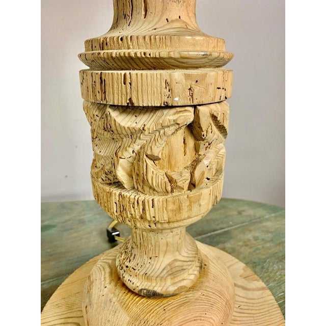 Tan 19th Century Italian Candlestick Lamps With Custom Parchment Shades - a Pair For Sale - Image 8 of 11