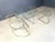 Large coffee table set by Maison Charles consisting of 4 nesting tables in brass and chrome with clear glass tops and a...
