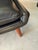 Mid-Century Modern Mid 20th Century Hans Wegner A.P. Stolen Papa Bear Chair AP-19 & Ottoman Redone in Black Leather For Sale - Image 3 of 18