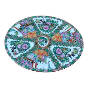 Early 1900s Famille Rose Medallion Platter