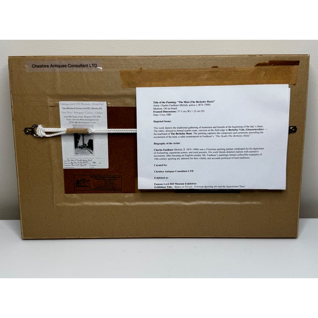 19th Century Sporting Painting — The Meet (The Berkeley Hunt), c.1880 by Charles Faulkner For Sale - Image 17 of 18