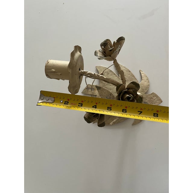 Metal Vintage Iron Sconces For Sale - Image 7 of 7