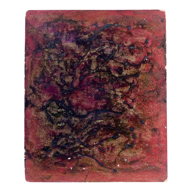 Sign - Mixed Media on Carboard Panel by Esy Beluzzi - 1960s 1960s-1970s For Sale