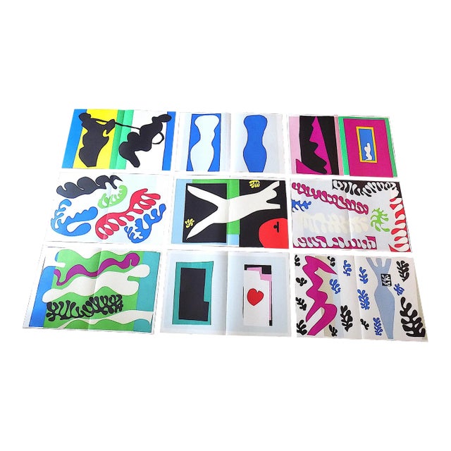 Elephant Folio Size Vintage 1983 Henri Matisse Lithographs From His "Jazz" Portfolio - Set of 9 For Sale